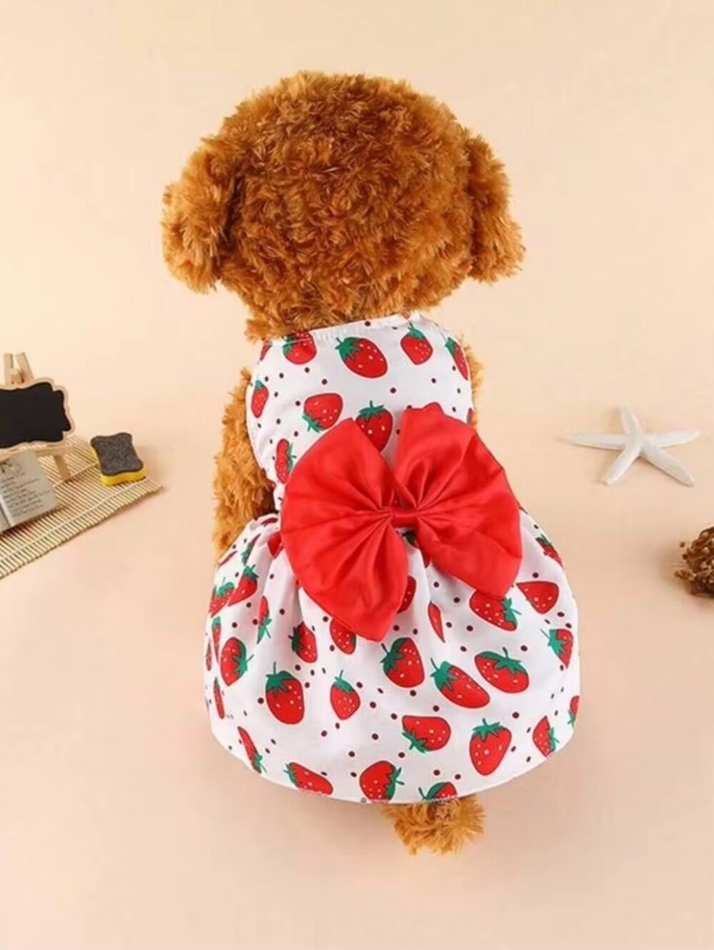 Strawberry Print Dress For Your Pet-SM